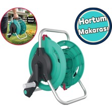 Asitan Seyyar Hortum Sarma Arabası Toplama Makarası Taşınabilir 1/2 ve 3/4 5/8 Hortumlar Için Aparat