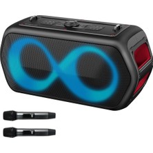 Asitan Musicbox Go Bluetooth Hoparlör, Taşınabilir Akşam Hoparlör, Derin Bas, Işık Oyunları, Karaok