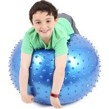 Asitan Pilates Yoga Topu 75 cm Ithal Pompa Dahil Mavi