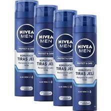Asitan Men Erkek Nemlendirici Tıraş Jeli Protect&care 200 Ml, Kuru Ciltler Için, Pürüzsüz Tıraş (4