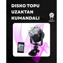 Teknodayım Kompakt Tasarımlı, Döner Renkli LED Disko Topu - Ev Profesyonel Kullanım