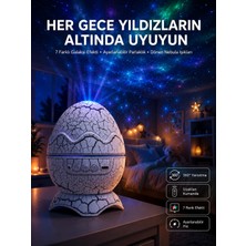 AyrStore Yumurta Görünümlü Masa ve Gece Lambası Renk Değiştirebilen Projektör