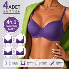 Panivue Kadın Push Up Sütyen Destekli Dolgulu Balenli – Gün Boyu Konfor ve Doğal Dolgunluk