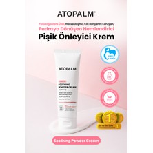 Yenidoğanlara Özel, Pudraya Dönüşen Nemlendirici, Pişik Önleyici Krem Atopalm Soothing Powder Cream