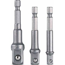 Gees Global Hex Plus Lokma Adaptörü 3 Parça Set 1/4-3/8-1/2 mm DMX4712