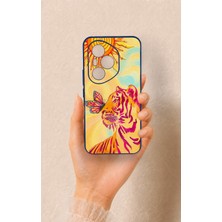 Vip Case Honor 400 Pro Uyumlu Güneşin Kaplanı Desenli Silikon Kılıf