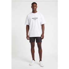 Blow Up Future Gen Club Beyaz Oversize Erkek T-Shirt 141228