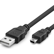 Gees Global USB Mini V3/5pin To USB Kablo 50 cm - Siyah HDX7524