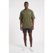 Blow Up Future Gen Distance Haki Oversize Erkek T-Shirt 141290