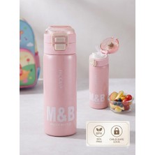 Tüftürük 500ML Yeni Koleksiyon Düz Renkli Pipetli/pipetsiz Kullanım Kulplu Sıcak/soğuk Paslanmaz Çelik Termos