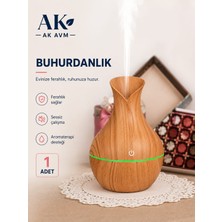 Ak Avm Hava Nemlendirici Buhar Makinası LED Işıklı Dekoratif Aroma Terapi Difüzörü