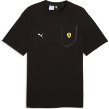 Puma Erkek Siyah Puma Ferrari Tech Tee Siyah Erkek T-Shirt & Polo