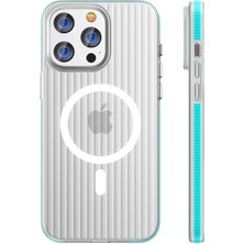 Ankaverse®  iPhone 16 Pro Line Magsafe Kapak - Mavi
