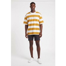 Blow Up Future Gen Berlin Sarı Beyaz Oversize Erkek T-Shirt 141241