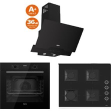 Ferre Flowart Serisi (QBL63CS-SS205-D063) Ankastre  Set