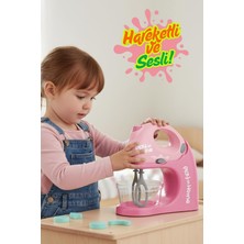 Asitan Pembe Hareketli ve Sesli Oyuncak Mikser Evcilik Mutfak Oyunu 18X18 cm