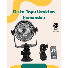 Teknodayım Müzik Ritmine 7 Modlu Renkli Disko Topu Işığı