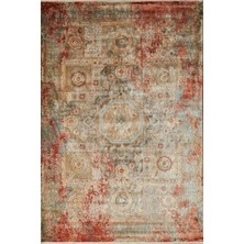 Apex Halı Pantheon 5071 Pt Indigo Yumuşak Dokulu Ultra Sık Dokuma Vintage Desenli Şık 120 Tarak Ipek Halı
