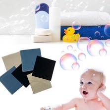 Asitan 6'li Müslin Bebek Banyo Lif ve Kurulama Bezleri Pamuk Soft Ince Yumuşak Bebek Tüm Vucut Temizlem