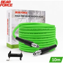 Robeve Bear Force Flexible Hortum Bosch Aquatak Uyumlu 10 Metre Basınçlı Yıkama Hortumu 200 Bar 2900 Psı Ultra Esnek Kırılmaya Dayanıklı Premium Hortum