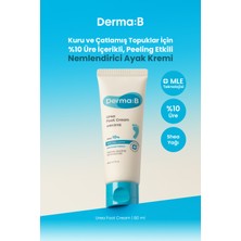 Kuru ve Çatlamış Topuklar Için, Peeling Etkili Nemlendirici Ayak Kremi Derma:b Urea Foot Cream