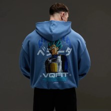 Vanquish Dbs Vegeta Ssgss Blue Oversized Hoodie