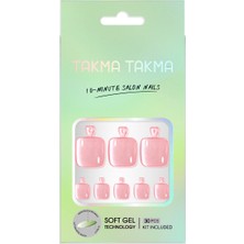 Takma Takma Pembe Ayak Tırnağı Soft Jel Tırnak MAYT-3538