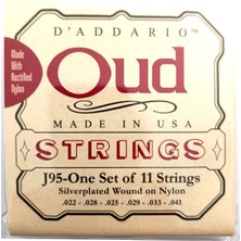 D'Addario Daddario J95S Ud Teli Set Silverplated Wound Kumlu