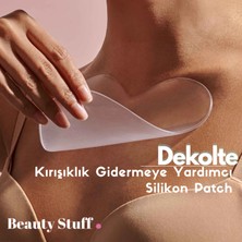 Beauty Stuff Dekolte Bölgesi Kırışıklık Gidermeye Yardımcı Ped - 100 % Medikal Silikon - Chest Wrinkle Patch