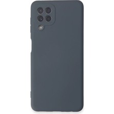 Uravas Store Samsung Galaxy A22 Kılıf Nano Içi Kadife Silikon - Gri