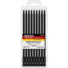 Wertec Manyetik Torx Bits Uç T20 x 150MM 10 Adet