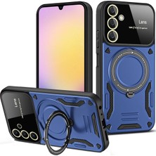 Ankaverse®  Samsung Galaxy S25 Kılıf Joy Lens Standlı Kapak - Lacivert