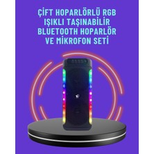 Azrlya Ev ve Dış Mekan Kullanımına Uygun Rgb Işıklı Hoparlör - Lisinya