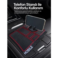 Azrlya Araç Içi Telefon Standlı Kaydırmaz Silikon Organizer Mat Konsol Düzenleyici - Lisinya