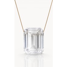 %100 Doğal Kristal Kuvars Kolye - Taç Çakra