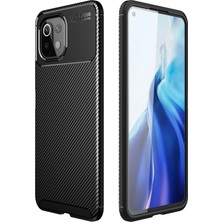 Ankaverse®   Mi 11 Lite Kılıf Auto Focus Karbon Kapak - Siyah