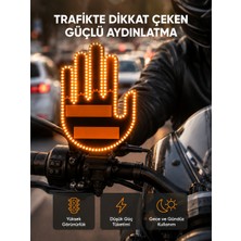 Azrlya 176 Led’li Amber Trafik Uyumlu Sinyal Işığı – El Hareketiyle Kontrol - Lisinya