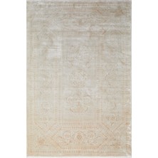 Apex Halı Pantheon 5091 Pt Açık Bej Yumuşak Dokulu Ultra Sık Dokuma Vintage Desenli Şık 120 Tarak Ipek Halı