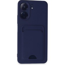 Uravas Store Xiaomi Redmi 13C Kılıf Kelvin Kartvizitli Silikon - Lacivert