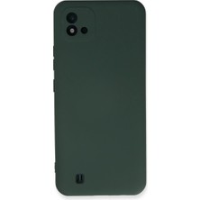 Uravas Store Realme C11 2021 Kılıf Nano Içi Kadife Silikon - Koyu Yeşil