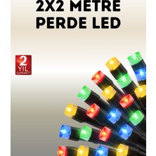 Azrlya Taşınabilir Pil Ile Çalışan LED Işık – 2x2 Metre Perde Modeli - Lisinya