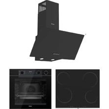 Ferre Fryart Serisi (QEP64CS-MS261 Elektirkli OCAK-D086) Ankastre Set