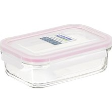 Uravas Store Glasslock Dikdörtgen Cam Saklama Kabı, 400 ml