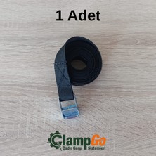 ClampGo 3 Metre Mini Mandallı Gerdirme Halatı Bağlama Kayışı Sabitleme Spanzeti