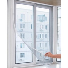Azrlya Pencere Sineklik Tülü 100X150 cm Çift Taraflı Bant Hediyeli Kesilebilir Tül Sineklik Seti - Lisinya