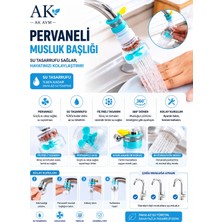 Ak Avm Ayarlanabilir Pervaneli Musluk Başlığı – Mutfak & Banyo Için Oynar Başlıklı, Uzayan Musluk