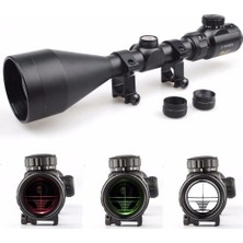 Azrlya 3-9X56EG  Dürbünü Çift Işık Kırmızı,yeşil Kaynaklı Zoomlu ( Lisinya )