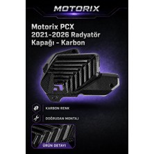 Pcx 2021-2026 Radyatör Kapağı - Karbon