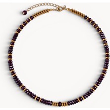 Sól Elegance Koleksiyonu %100 Doğal Lal Taşı (Garnet) Kolye - Asaletin Taşı