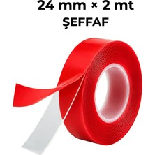 VHB Akrilik Çift Taraflı Silikonlu Montaj Bandı 24 mm x 2 m